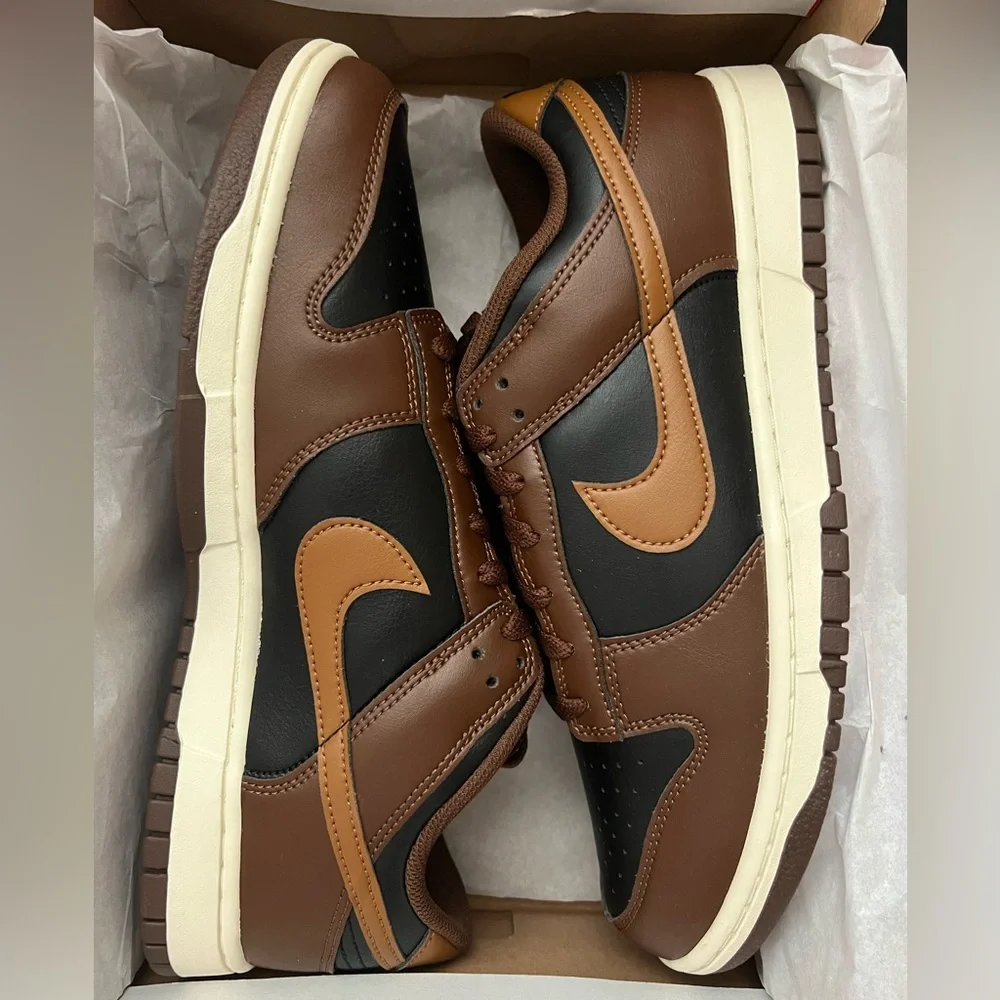 Nike Dunk Low Retro Men’s Sneakers British Tan/Cacao Wow HF5441-004 Size 11 BNIB - Picture 10 of 13
